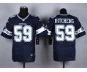 nike nfl jerseys dallas cowboys #59 hitchens blue[Elite]