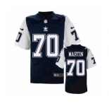 nike nfl jerseys dallas cowboys #70 Zack Martin Throwback Blue[Elite]