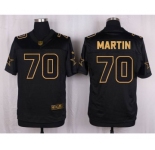 nike nfl jerseys dallas cowboys #70 martin black gold collection[Elite]