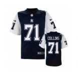 nike nfl jerseys dallas cowboys #71 Collins Throwback Blue[Elite]