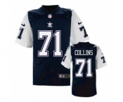 nike nfl jerseys dallas cowboys #71 Collins Throwback Blue[Elite]