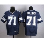 nike nfl jerseys dallas cowboys #71 collins blue[Elite]