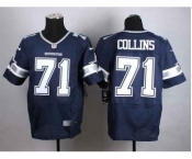 nike nfl jerseys dallas cowboys #71 collins blue[Elite]