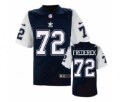 nike nfl jerseys dallas cowboys #72 Travis Frederick Throwback Blue[Elite]
