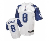 nike nfl jerseys dallas cowboys #8 Troy Aikman Throwback white[Elite]