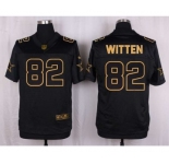 nike nfl jerseys dallas cowboys #82 witten black gold collection[Elite]