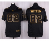nike nfl jerseys dallas cowboys #82 witten black gold collection[Elite]