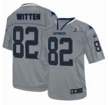 nike nfl jerseys dallas cowboys #82 witten grey[Elite lights out 50th Patch]