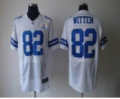 nike nfl jerseys dallas cowboys #82 witten white[Elite 50th Patch]