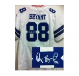 nike nfl jerseys dallas cowboys #88 bryant white[Elite signature]
