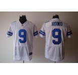 nike nfl jerseys dallas cowboys #9 romo grey white[elite]