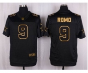 nike nfl jerseys dallas cowboys #9 tony romo black gold collection[Elite]