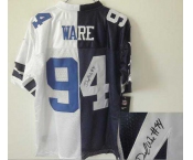 nike nfl jerseys dallas cowboys #94 ware white-blue[Elite split signature]