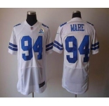 nike nfl jerseys dallas cowboys #94 ware white[Elite 50th Patch]