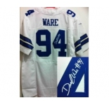 nike nfl jerseys dallas cowboys #94 ware white[Elite signature]