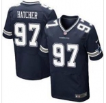 nike nfl jerseys dallas cowboys #97 hatcher blue[Elite]