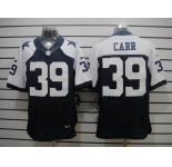 nike nike nfl jerseys dallas cowboys #39 carr blue(Elite thankgivings)