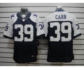 nike nike nfl jerseys dallas cowboys #39 carr blue(Elite thankgivings)