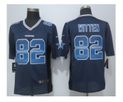 2015 new nike dallas cowboys #82 witten navy blue strobe jerseys[limited]