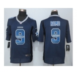 2015 new nike dallas cowboys #9 romo navy blue strobe jerseys[limited]