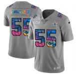 Dallas Cowboys #55 Leighton Vander Esch Men's Nike Multi-Color 2020 NFL Crucial Catch NFL Jersey Greyheather