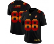 Dallas Cowboys #88 CeeDee Lamb Men's Black Nike Red Orange Stripe Vapor Limited NFL Jersey