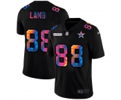 Dallas Cowboys #88 CeeDee Lamb Men's Nike Multi-Color Black 2020 NFL Crucial Catch Vapor Untouchable Limited Jersey
