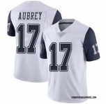 Men Dallas Cowboys #17 Brandon Aubrey Limited White Color Rush Vapor Untouchable Jersey
