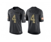 Men Dallas Cowboys #4 Dak Prescott Anthracite Camo 2016 Salute to Service Limited Jersey