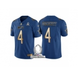 Men Dallas Cowboys #4 Dak Prescott NFC 2017 Pro Bowl Blue Gold Limited Jersey