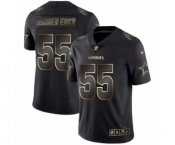 Men Dallas Cowboys #55 Leighton Vander Esch Black Golden Edition 2019 Vapor Untouchable Limited Jersey