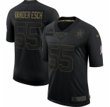 Men Dallas Cowboys #55 Leighton Vander Esch Nike 2020 Salute To Service Limited Jersey Black