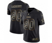 Men Dallas Cowboys #90 Demarcus Lawrence Black Golden Edition 2019 Vapor Untouchable Limited Jersey