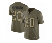 Men Nike Dallas Cowboys #20 Darren McFadden Limited Olive Camo 2017 Salute to Service NFL Jersey
