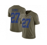 Men Nike Dallas Cowboys #27 Jourdan Lewis Limited Olive 2017 Salute to Service NFL Jersey