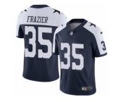 Men Nike Dallas Cowboys #35 Kavon Frazier Navy Blue Throwback Alternate Vapor Untouchable Limited Player NFL Jersey