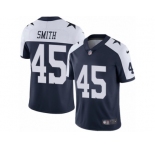 Men Nike Dallas Cowboys #45 Rod Smith Navy Blue Throwback Alternate Vapor Untouchable Limited Player NFL Jersey