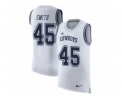 Men Nike Dallas Cowboys #45 Rod Smith White Rush Player Name & Number Tank Top NFL Jersey