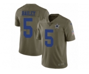 Men Nike Dallas Cowboys #5 Dan Bailey Limited Olive 2017 Salute to Service NFL Jersey