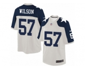 Men Nike Dallas Cowboys #57 Damien Wilson Limited White Throwback Alternate NFL Jersey