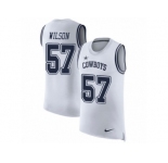 Men Nike Dallas Cowboys #57 Damien Wilson White Rush Player Name & Number Tank Top NFL Jersey