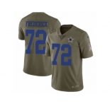 Men Nike Dallas Cowboys #72 Travis Frederick Limited Olive 2017 Salute to Service NFL Jersey