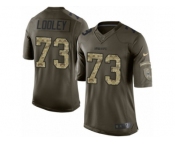 Men Nike Dallas Cowboys #73 Joe Looney Limited Olive 2017 Salute to Service NFL Jersey