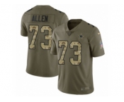Men Nike Dallas Cowboys #73 Larry Allen Limited Olive Camo 2017 Salute to Service NFL Jersey