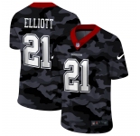 Men Nike Dallas cowboys #21 Elliott 2020 Nike Camo Salute to Service Limited