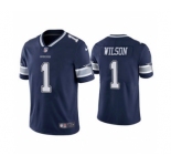 Men's Dallas Cowboys #1 Cedrick Wilson Navy Vapor Limited Stitched Football Jersey