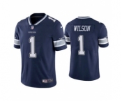 Men's Dallas Cowboys #1 Cedrick Wilson Navy Vapor Limited Stitched Football Jersey