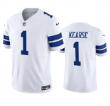 Men's Dallas Cowboys #1 Jayron Kearse White 2023 F.U.S.E. Vapor Limited Football Stitched Jersey