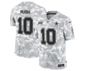 Men's Dallas Cowboys #10 Cooper Rush 2024 F.U.S.E Arctic Camo Salute To Service Limited Stitched Football Jersey