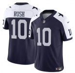 Men's Dallas Cowboys #10 Cooper Rush Navy White 2023 F.U.S.E. Thanksgiving Vapor Untouchable Limited Football Stitched Jersey